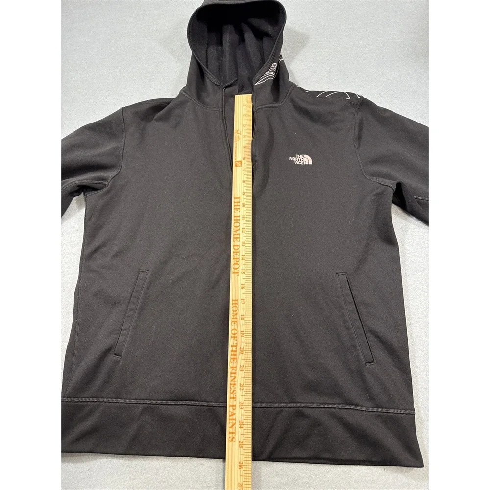 JACKET North Face Windwall Mens Large BLK PRINT Hood Softshell Outdoor NF0A3KEU